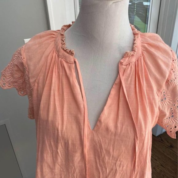 Who What Wear Dress Eyelet Sleeves With Pockets Size Medium Never Worn - Picture 4 of 6